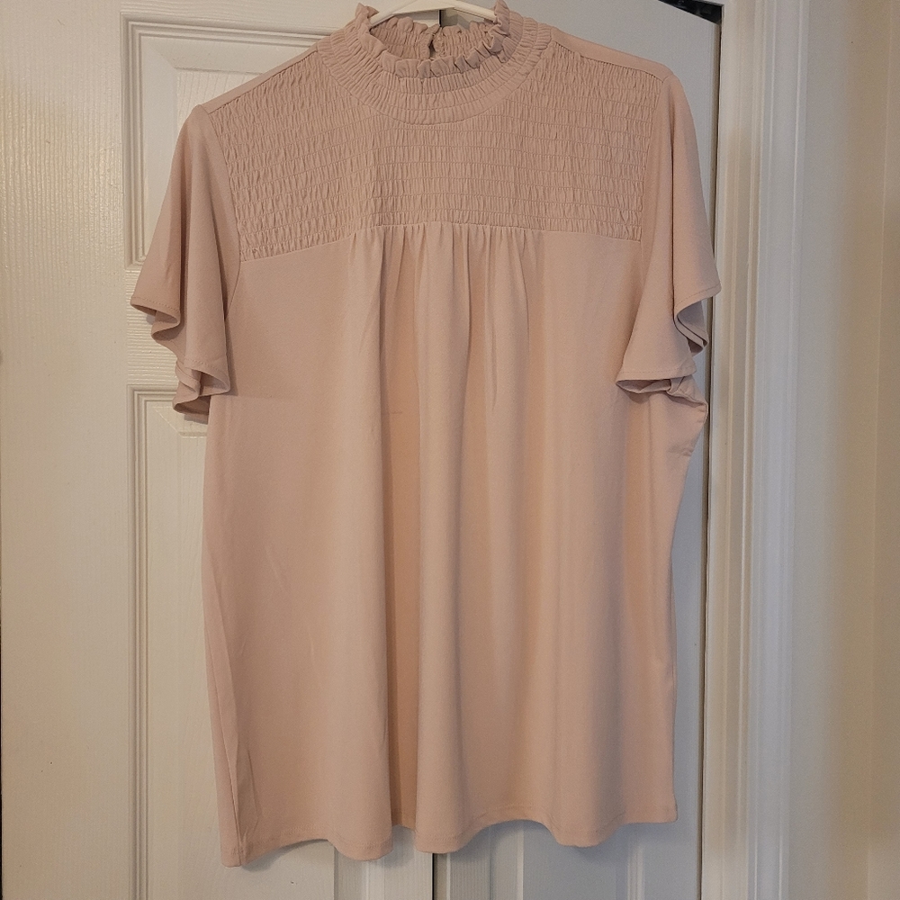 WOMENS TOP blush color size XL